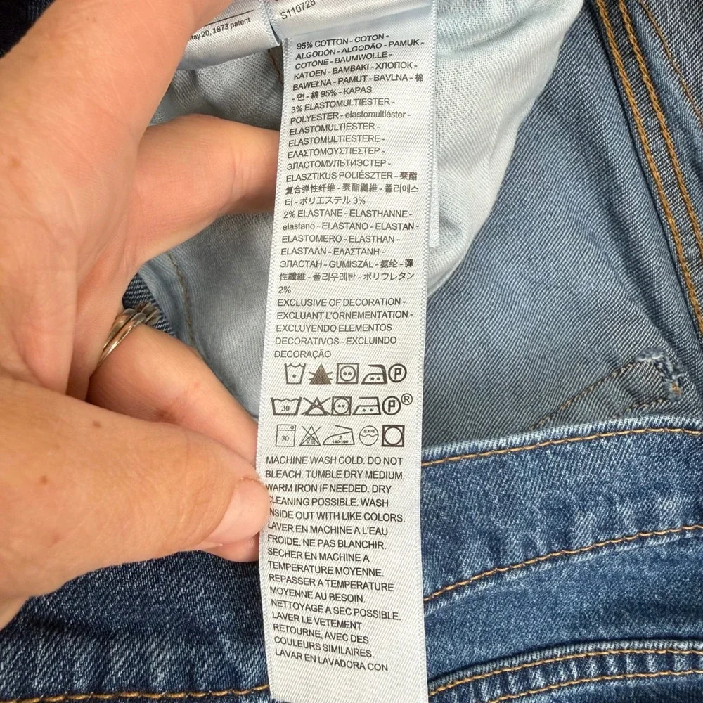 Levis 511 Slim Fit Jeans Mens 32x32 Blue Medium Wash Denim Pants 04511-6000